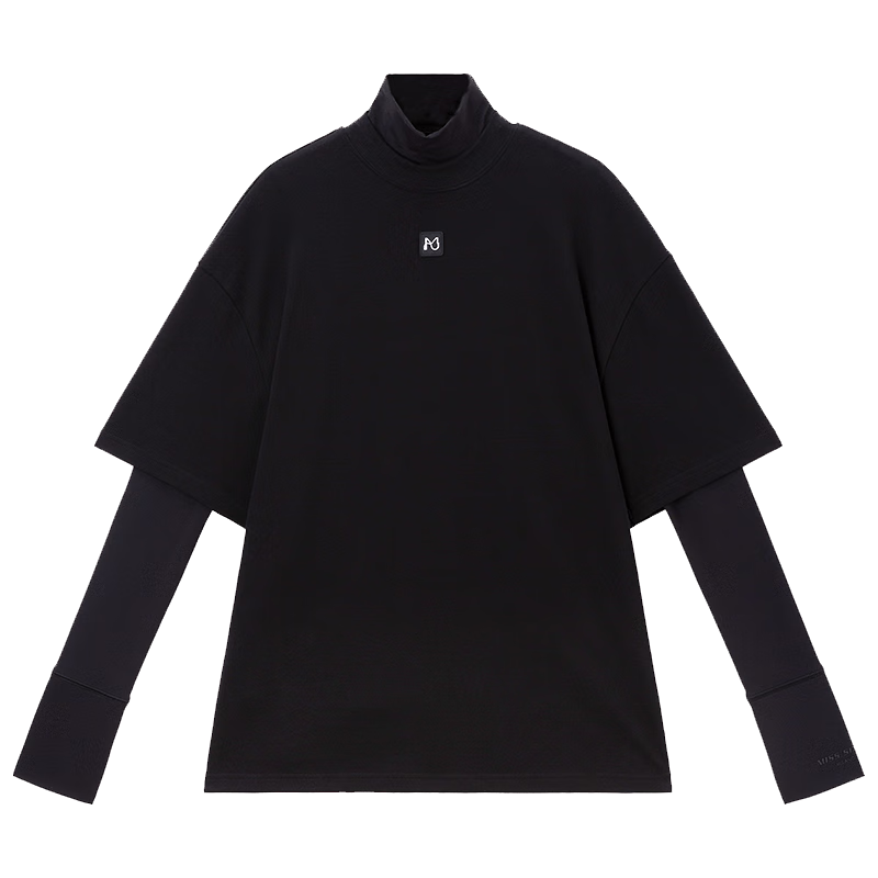 MISS SIXTY滑雪系列T恤女两件式套装运动风黑色显瘦 黑色 XS