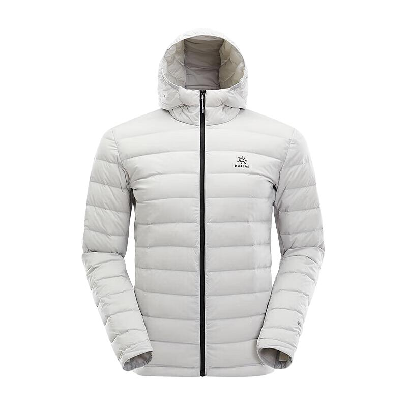 KAILAS 凯乐石 轻薄羽绒服防风抗寒800蓬鹅绒服秋冬户外登山保暖外套男款 银灰色-男款 XL