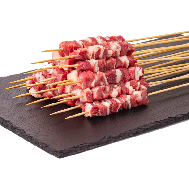 阿牧特内蒙古牧区羊肉串640g(40串) 鲜冻羊肉串 BBQ烧烤食材 肥瘦相间