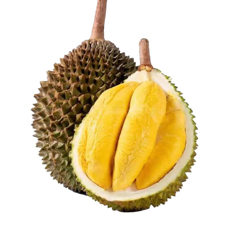 隆盛斋泰国猫山王榴莲肉新鲜冷冻果肉奶香甜糯榴莲有核应季水果 泰国猫山王榴莲 1-2斤 装保3房 猫山王-榴莲