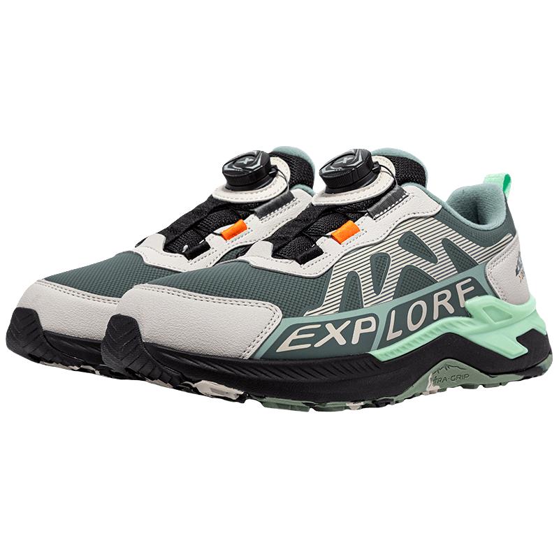 XTEP特步 男童秋冬季中大童加绒经典复古运动休闲鞋百搭舒适特步童鞋