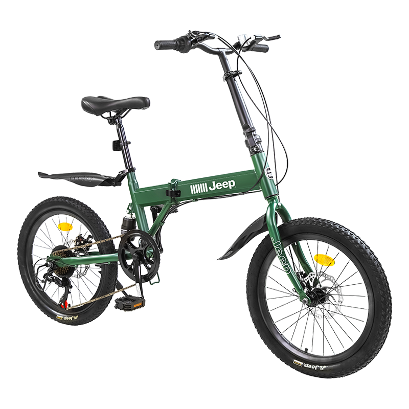Jeep 吉普 山地自行车男女公路车中小学生折叠减震成人城市车变速禧玛诺山地自