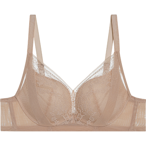 爱慕文胸女士茗虹3/4无托中厚模杯聚拢文胸小胸文胸AM179431 香木肤CEA 75A 34/75A