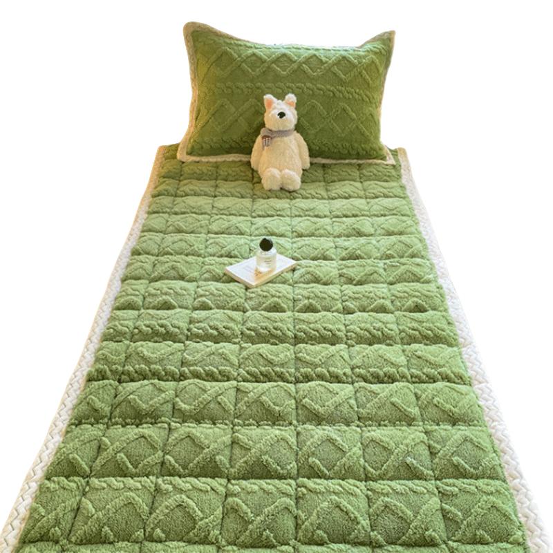 安睡宝 冬季床垫遮盖物家用加厚毛毯子牛奶绒软垫被褥子铺底租房