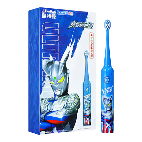 Dr.RAY 雷治 儿童电动牙刷 小奥特曼儿童 充电款细软毛牙刷4-6-12岁