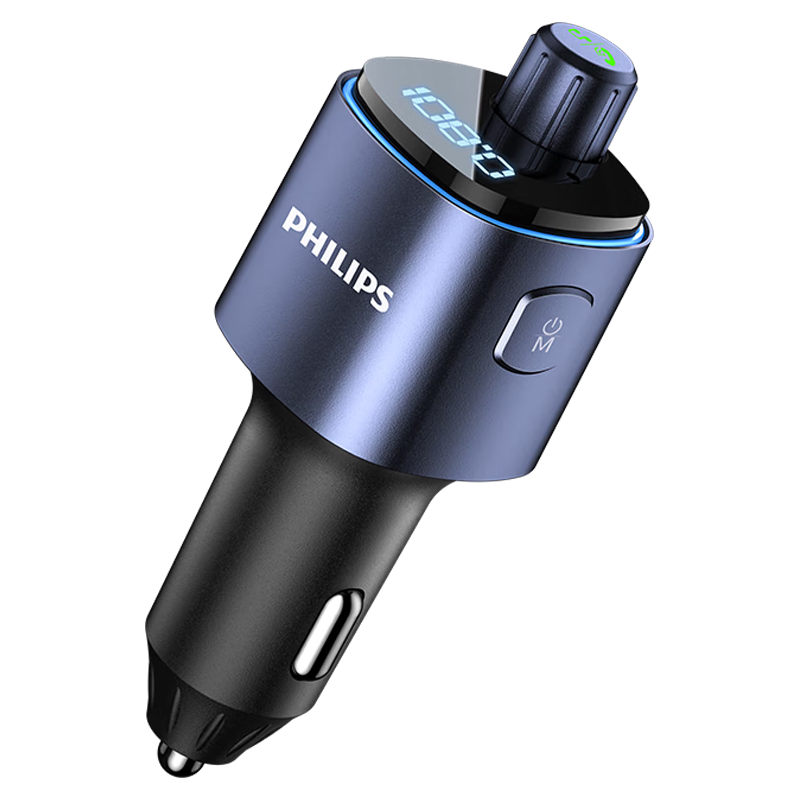 飞利浦（Philips）车载蓝牙接收器充电器快充播放器汽车点烟器多功能转换器4107