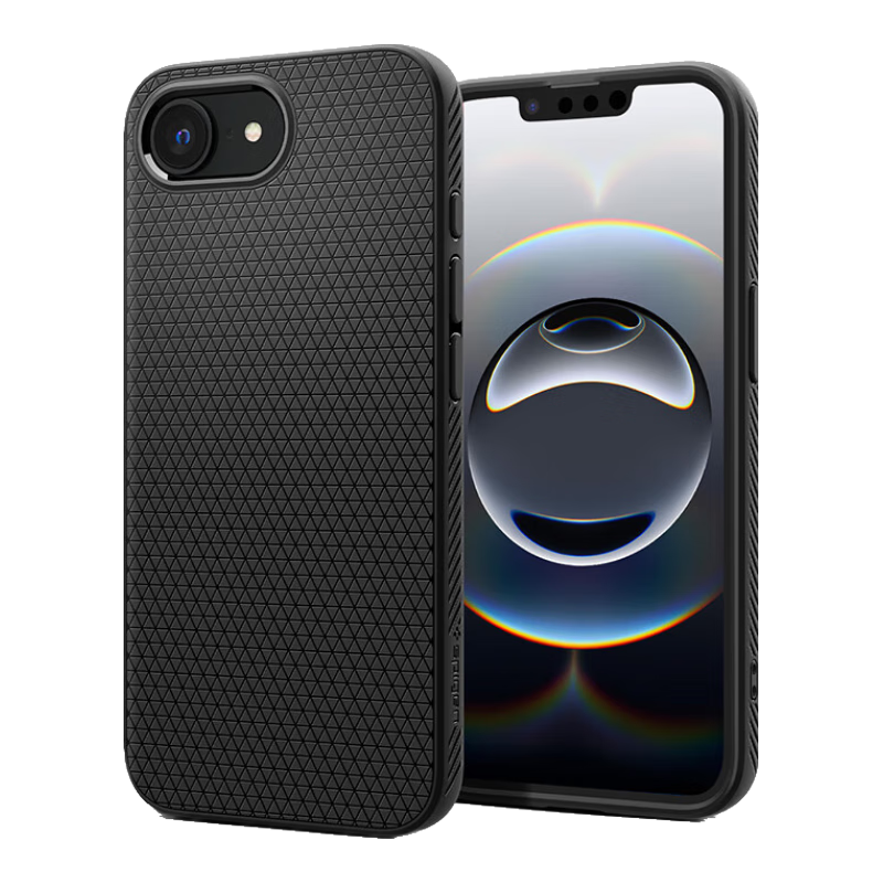  spigen 防摔 苹果16E手机壳  黑色 TPU