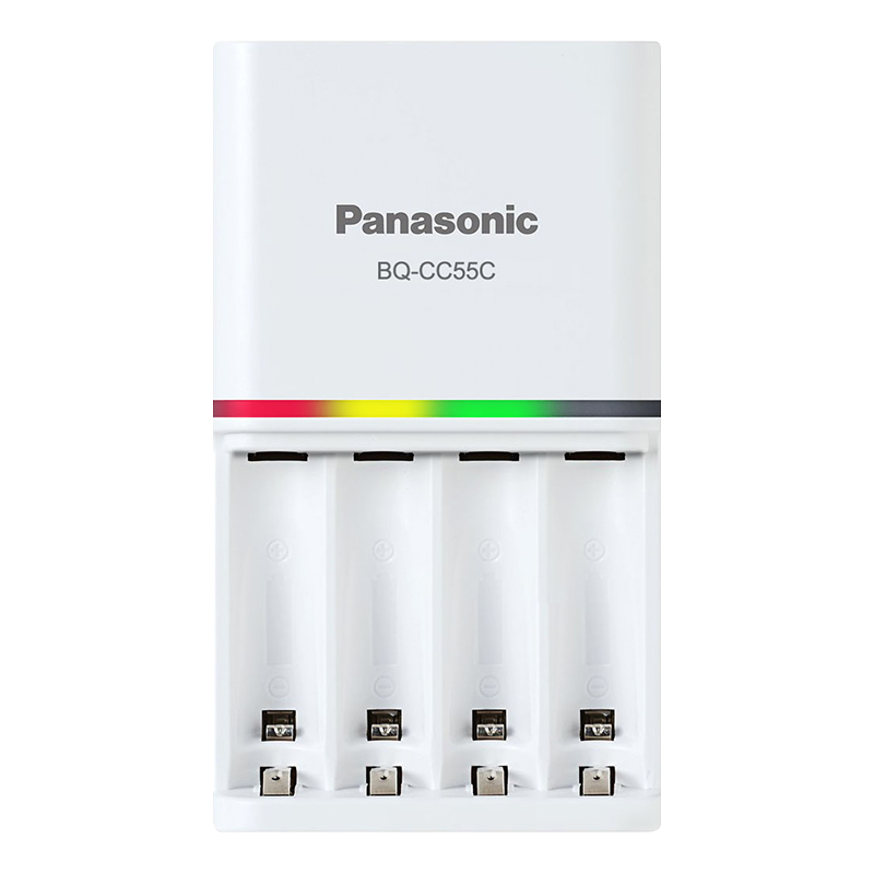 Panasonic 松下 BQ-CC55C 电池急速充电器 4槽 白色