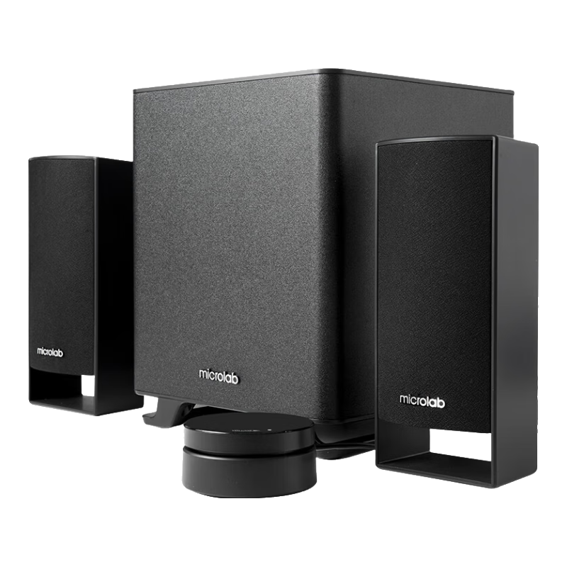 microlab 麦博 M500BT 2.1声道 桌面 多媒体音箱 黑色