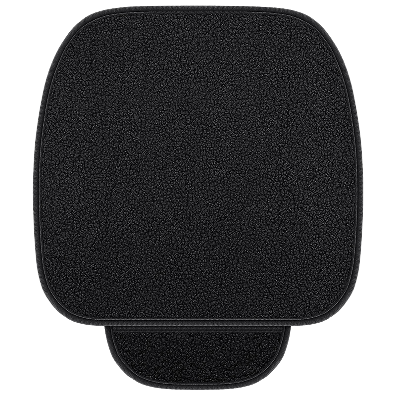 准航 汽车坐垫短毛绒冬季单片保暖车用座垫单座椅垫防滑车型通用加厚灰 仿羊羔绒坐垫 单片（格调灰）