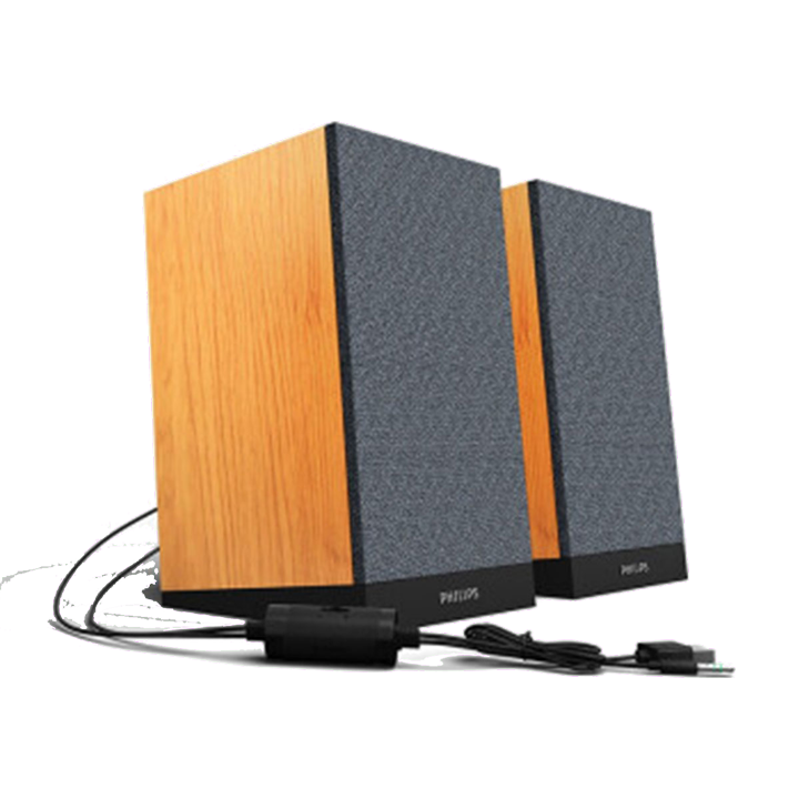 PHILIPS 飞利浦 SPA36W 2.0声道 桌面有线音箱 红黄色