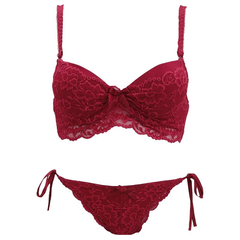 SHIROHATO 8101 女士蕾丝装饰文胸套装