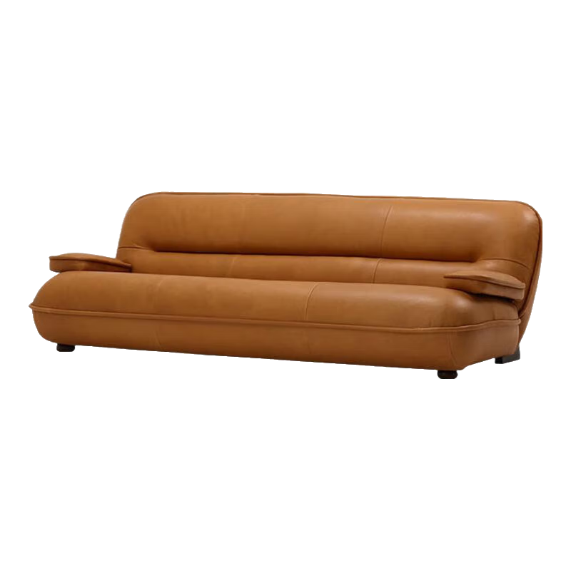 NORHOR原版荷兰ASIADES/北欧表情中古焦糖色甲壳虫全真皮沙发三人 黑色2.23m|360°全真皮 现货 三人位