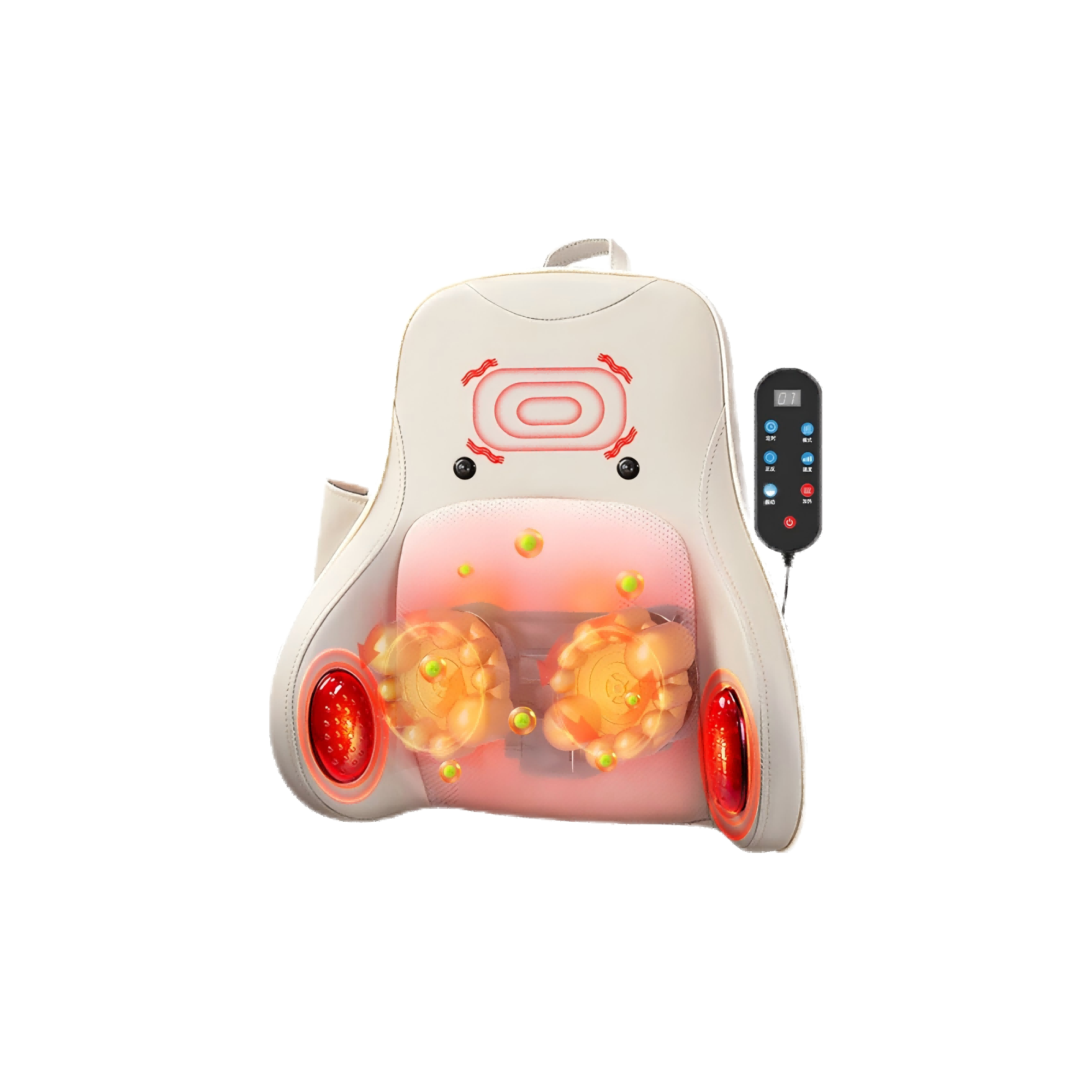 奥克斯 AUX【首选】颈椎颈肩多功能按摩器颈椎背部腰部按摩仪热敷家用