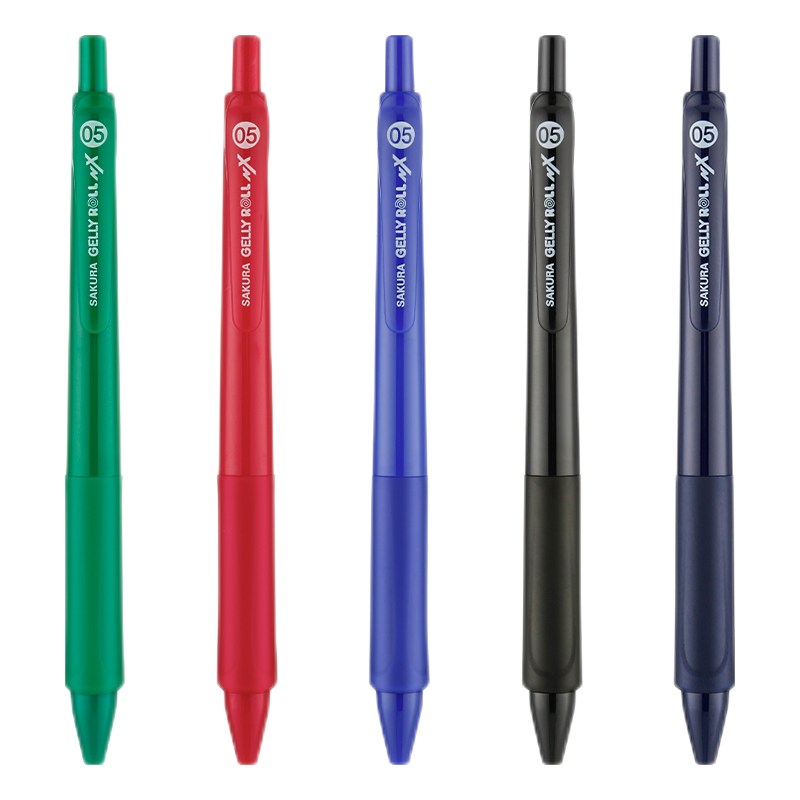 SAKURA 樱花 XGBR105C-6C 按动中性笔 黑色 0.5mm 6支装