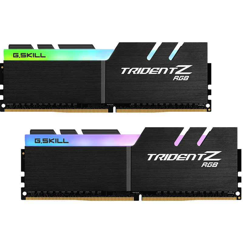 G.SKILL 芝奇 幻光戟系列 DDR4 4000MHz 台式机内存 RGB 黑色 32GB 16GB