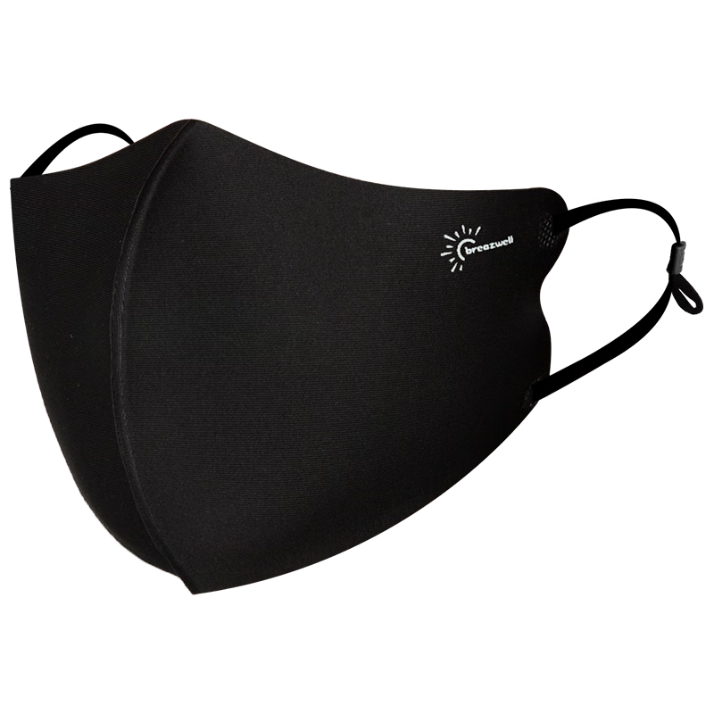 Breazwell 松研 防晒口罩女防紫外线透气冰丝夏季女全脸遮阳面罩薄款显脸小 1只