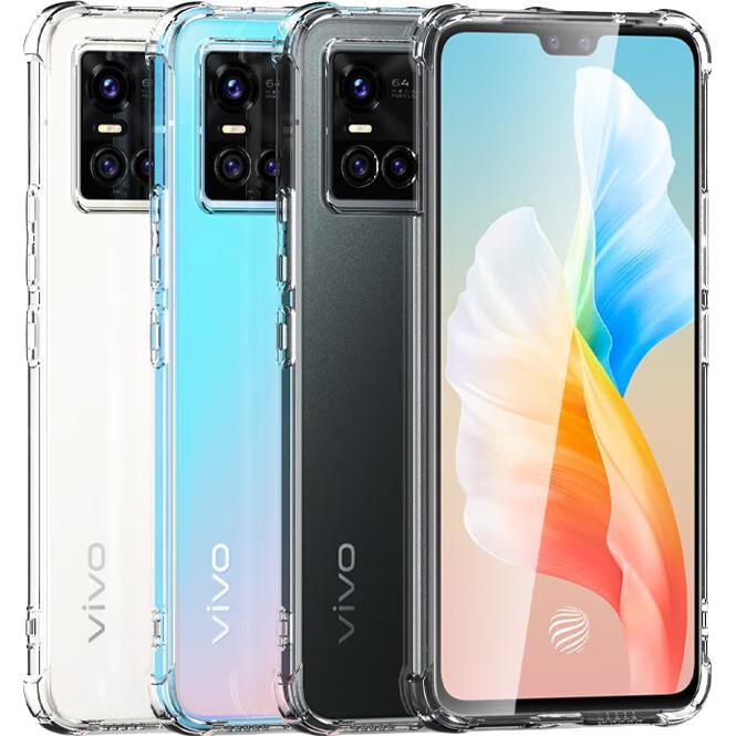 ESCASE vivo S10/10pro手机壳保护套 TPU全包气囊防摔壳（有吊绳孔）ES-iP9系列 升级版透白