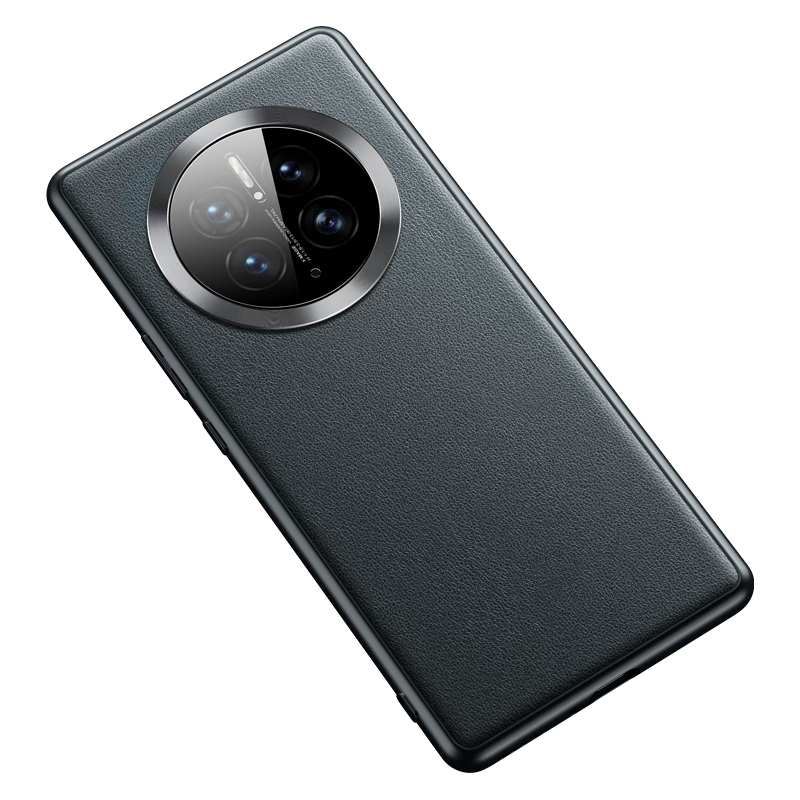 Msvii 摩斯维 适用华为Mate50Pro手机壳Mate50保护套真素皮套RS保时捷50E镜头全包防摔5g男 Mate50Pro真皮手感