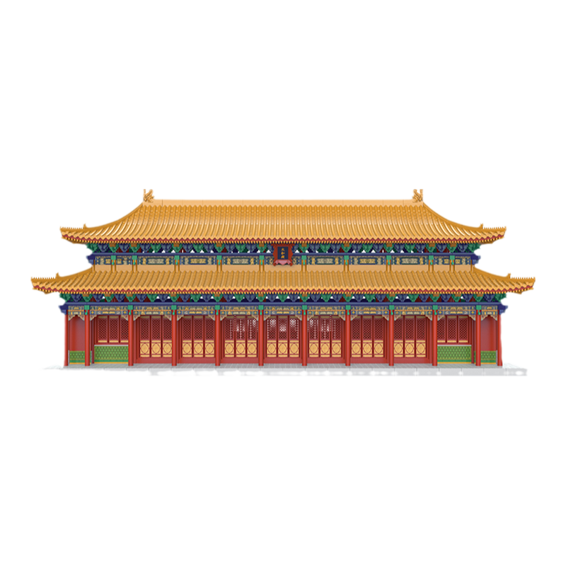 重拾营造故宫太和殿榫卯结构积木中国潮玩具儿童文创