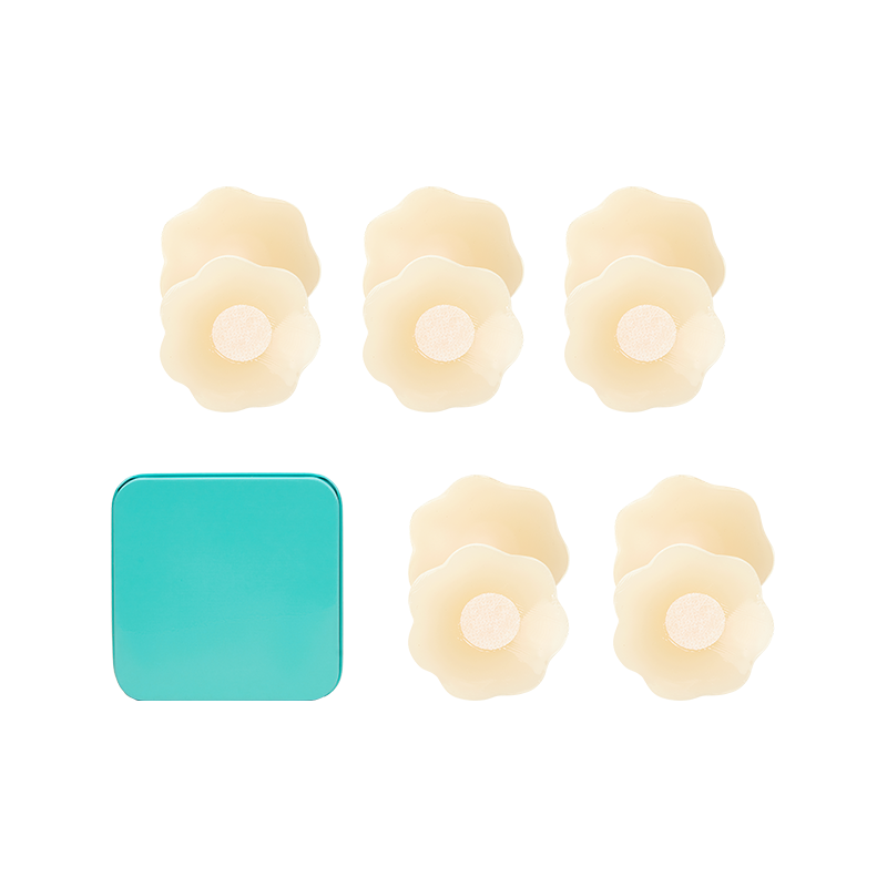 都市丽人 COSMO LADY【5对装】花形硅胶肤色轻薄Q弹触感乳贴