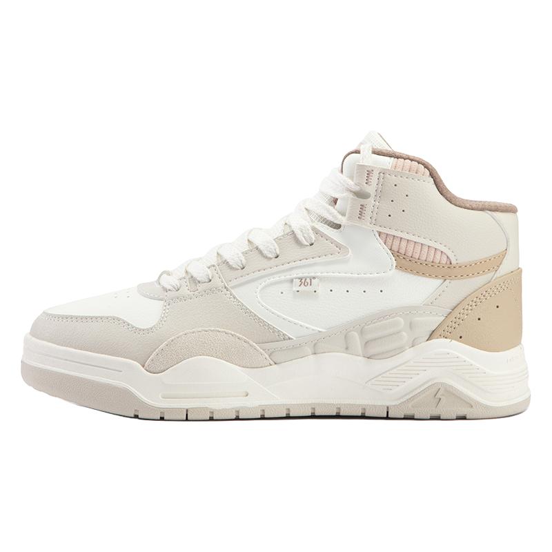 型燃4男鞋361运动鞋2024冬季革面加绒鞋保暖鞋大棉鞋高帮板鞋