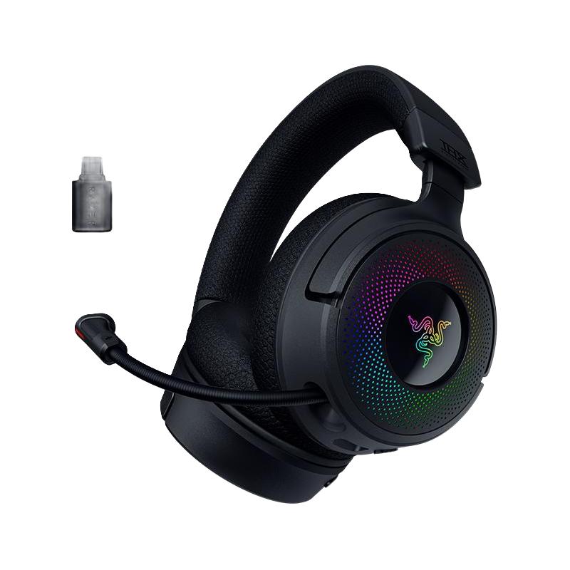 RAZER 雷蛇 北海巨妖V4  头戴式三模游戏耳机 黑色