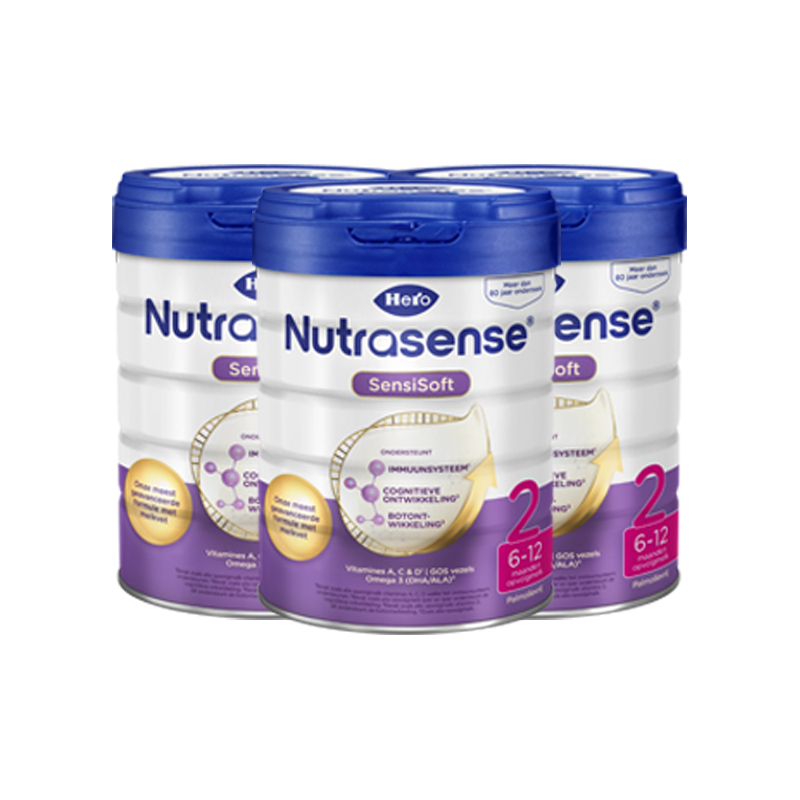 荷兰原装进口婴幼儿奶粉2段白金版6-12月 800g*3