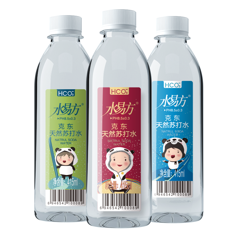 水易方（SYF） 水易方克东天然苏打水415mlx24瓶 弱碱性饮用水苏打水