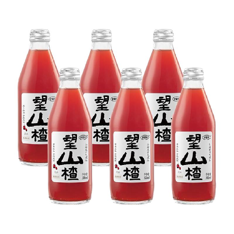 HOPE WATER 好望水 望山楂汁整箱山楂气泡水中式熬制带气果汁300ml*6瓶