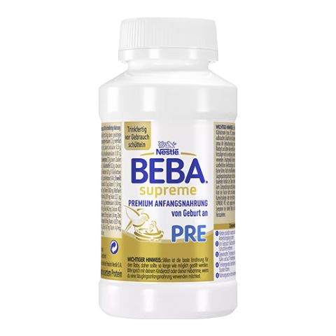 雀巢BEBA水奶至尊版液态奶德国婴幼儿宝宝液态水奶  BEBA水奶Pre段200ml*6瓶 200ml