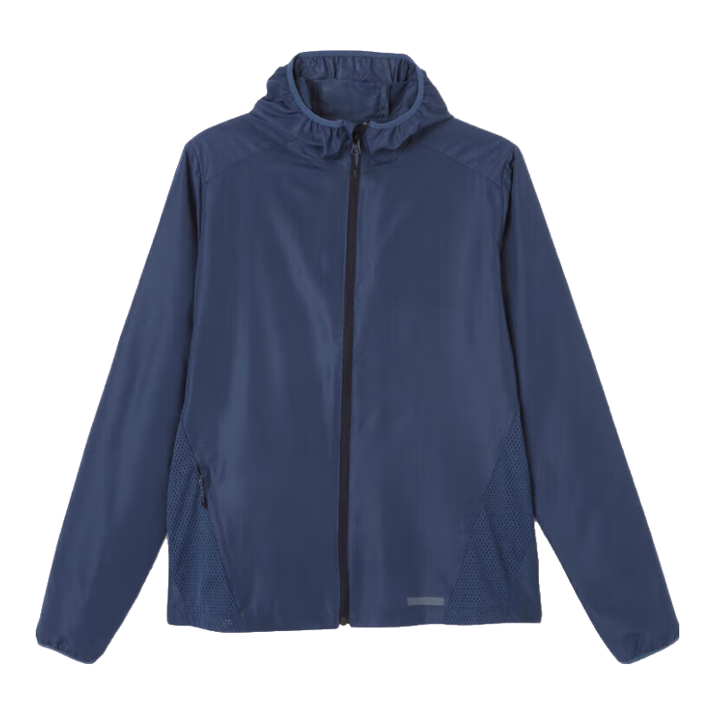 DECATHLON 迪卡侬 运动外套男户外跑步训练防风衣蓝色L4826159 蓝色（交替）