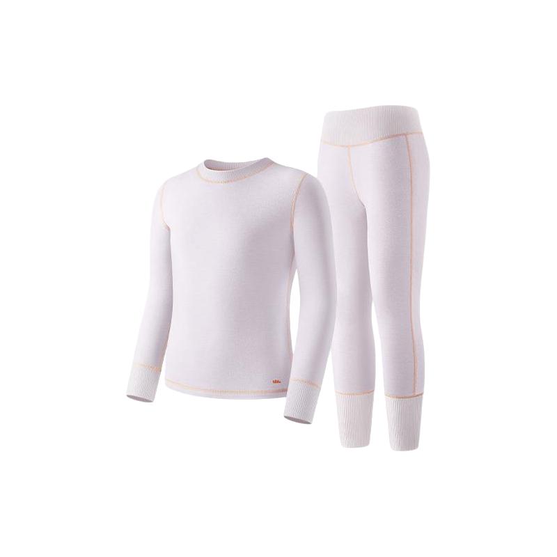 Beneunder 蕉下 儿童保暖内衣套装 SF057初级暖-奶霜紫