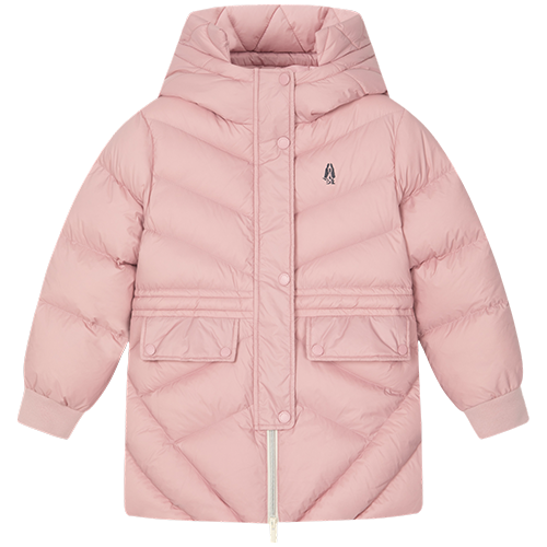 女童中长款抑菌羽绒服冬装儿童防风保暖运动羽绒服