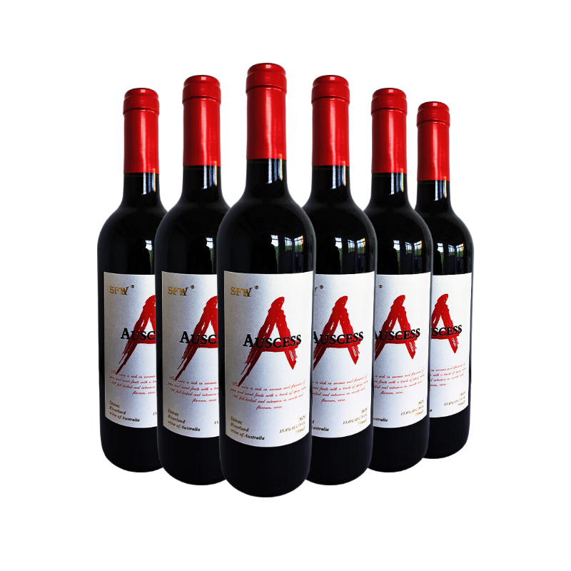 澳赛诗红A系列澳洲原瓶干红葡萄酒 SFW西拉子（2024年份） 750mL 6瓶