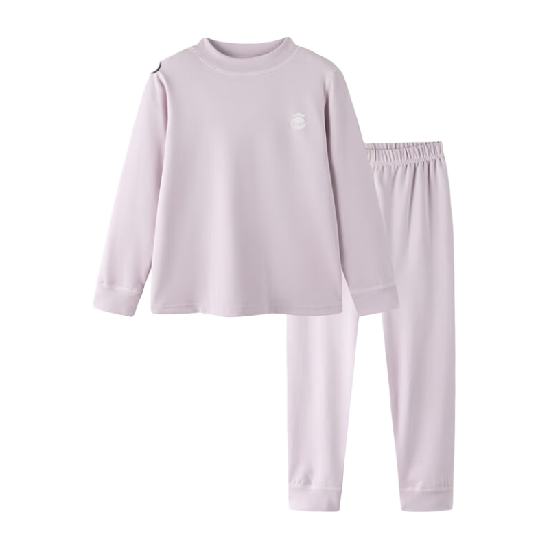 YeeHoO英氏儿童保暖内衣套装男童女童秋衣秋裤加厚睡衣a类打底 紫色 120cm