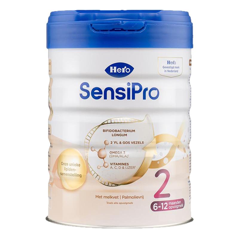 HeroBaby白金天赋力pro版婴幼儿配方牛奶粉2段700g（6-12月）