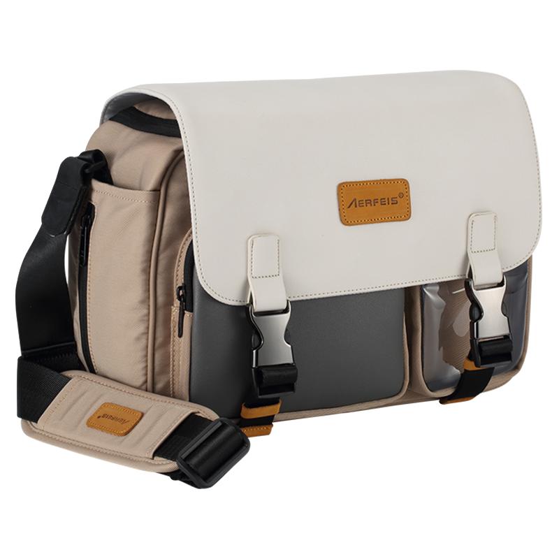 AERFEIS 阿尔飞斯 相机包单反单肩男防水复古斜跨佳能R8r50微单相机保护套挎包女收纳包富士微单xs20尼康摄影包