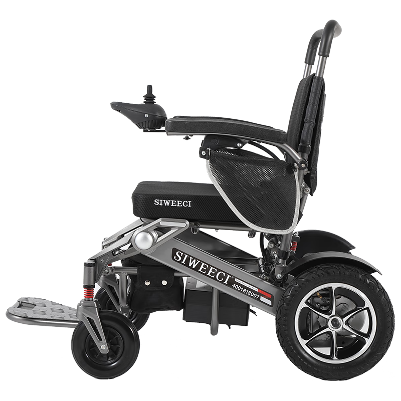 siweeci电动轮椅老人智能全自动可折叠残疾人助行器可遥控旅行轮椅