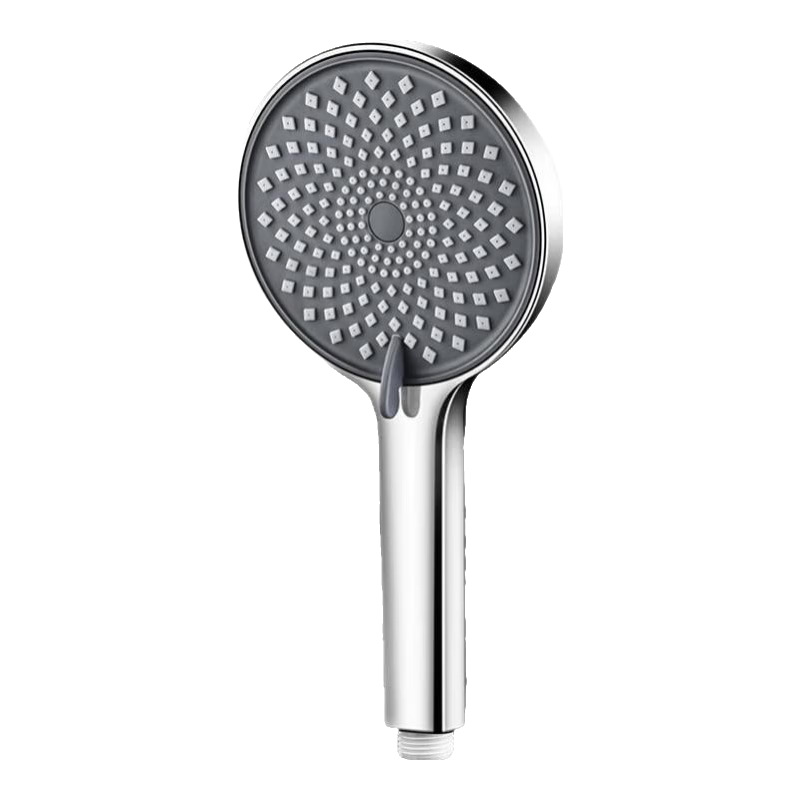 壹品印象增压淋浴花洒喷头家用浴室洗澡热水器超强加压沐浴莲蓬头软管套装 三档增压花洒【银色】 【强劲增压丨密集大出水】