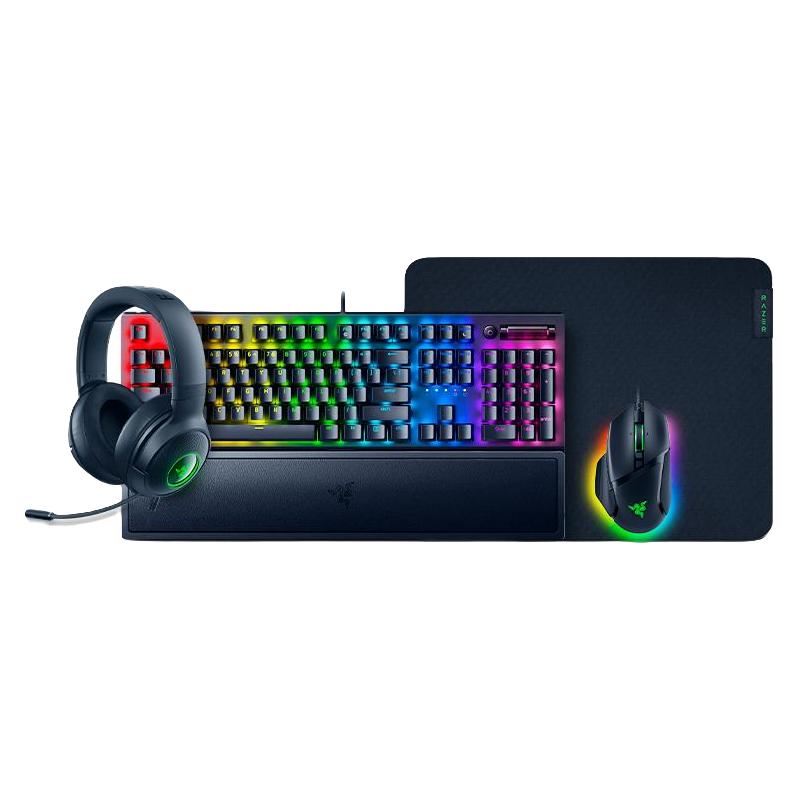 RAZER 雷蛇 黑寡妇蜘蛛V3蝰蛇V2电竞游戏机械键盘鼠标RGB幻彩版套装