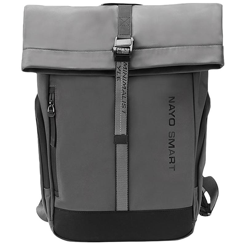 NayoSmart双肩背包男女2022电脑书包通勤运动防水Urban卷口包