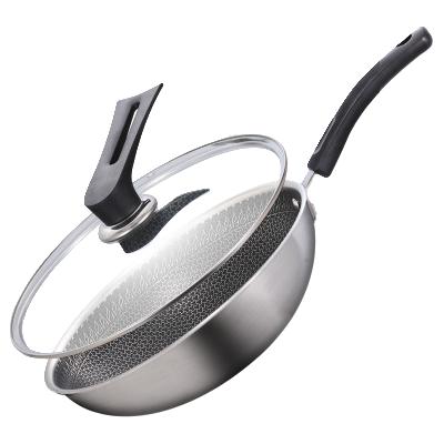 LOCK&LOCK 乐扣乐扣 CUBE晶格系列 CSW3007 炒锅(30cm、不粘、304不锈钢)