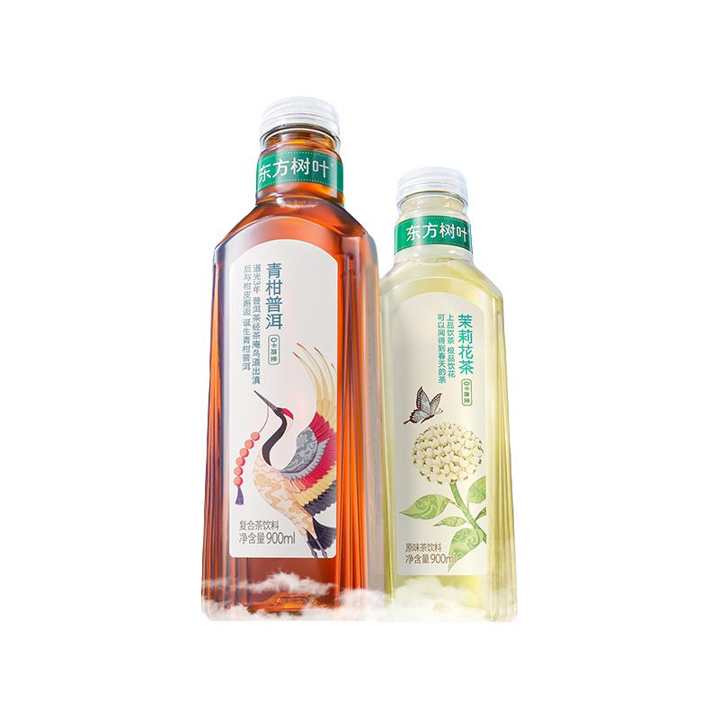 农夫山泉 NONGFU SPRING 东方树叶黑乌龙茶900ml*2大瓶