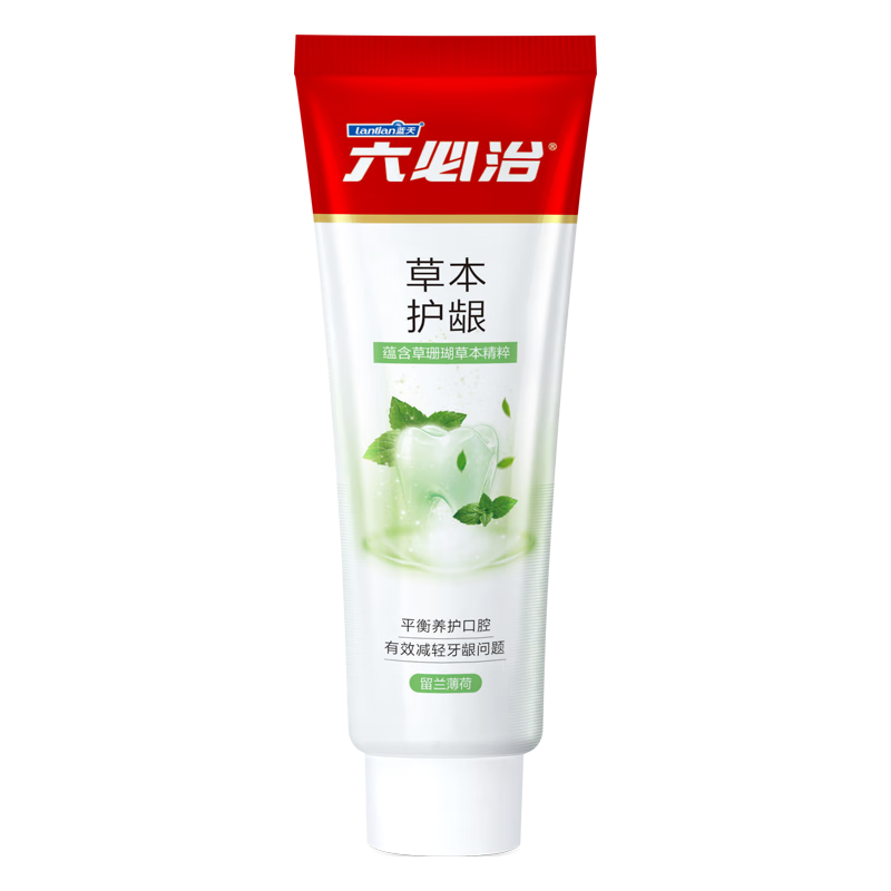 六必治 中草药护龈牙膏（留兰薄荷）120克