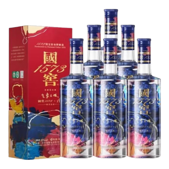 国窖1573【发售】 艺术新春酒 气象无垠 浓香型白酒 52度 500mL 6瓶 整箱装