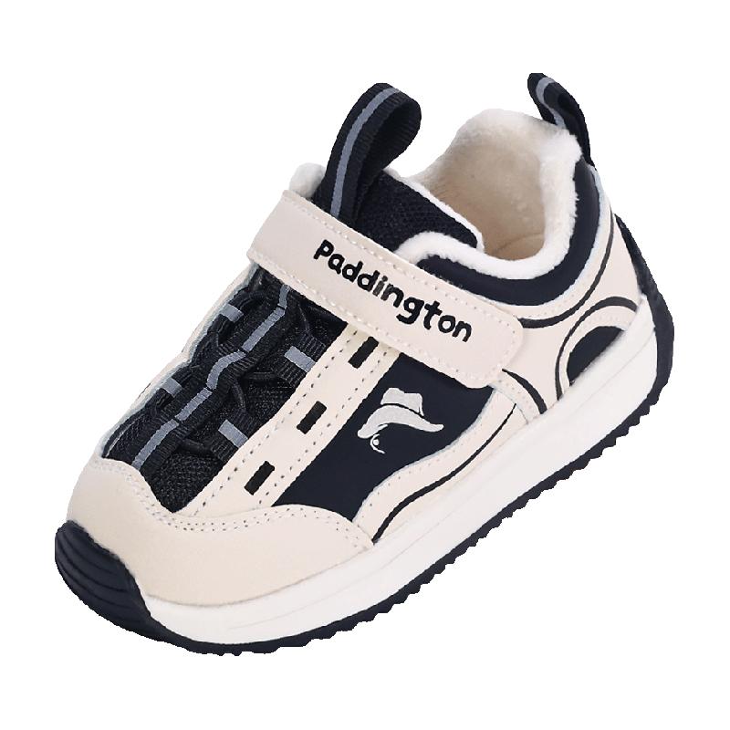 帕丁顿熊儿童运动鞋冬季加绒男童二棉鞋女宝宝休闲鞋软底小童鞋子