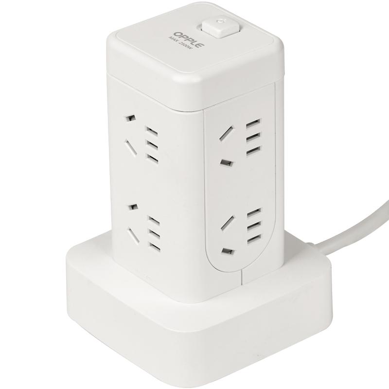 OPPLE 欧普照明 立式排插 8位五孔 1.7m