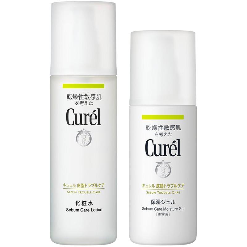 Curél 珂润 保湿化妆水150ml乳液+120ml油皮控油补水护肤品保湿水