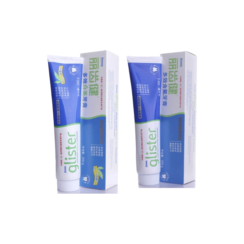  Amway/安利 多效含氟 牙膏套装  白茶+含氟 200g*2支